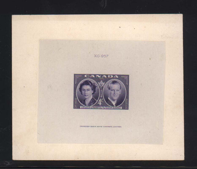 Canada #315DP XF Large Die Proof With Die #