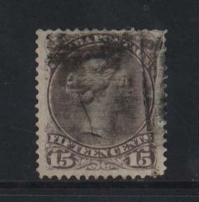 Canada #29 Used With Dramatic Paper Fold Error