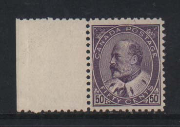 Canada #95 XF/NH Sheet Margin Gem  **With Certificate**