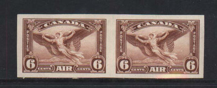Canada #C5b XF Mint Imperforate Pair **With Certificate**