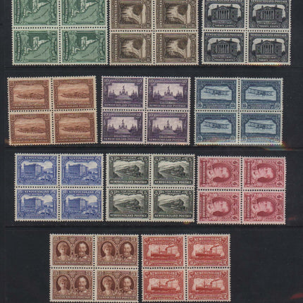 Newfoundland #172 - #182 NH Mint Block Set