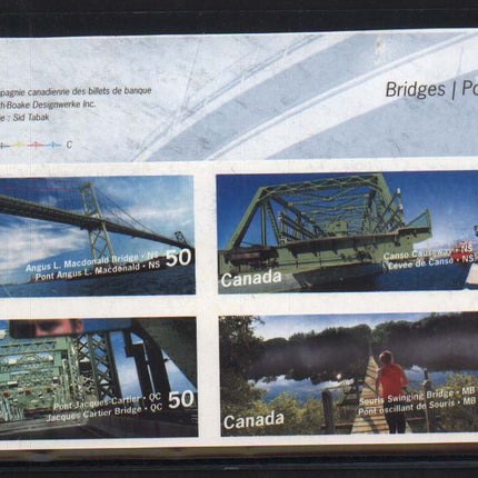 Canada #2100 - #2103a XF/NH Mint Imperforate Corner Block Variety