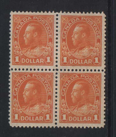 Canada #122 NH Mint Block  **With Certificate**