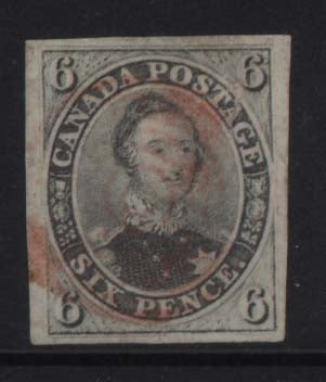 Canada #5 Superb Used Gem With Red Cancel