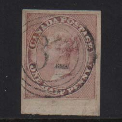 Canada #8 Used Superb Gem With Ideal 4 Ring 32 Cancel **With Certificate**