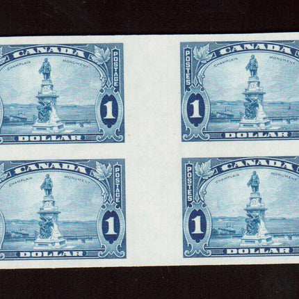 Canada #227ii XF/NH Imperforate Gutter Block Of Eight