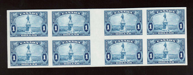 Canada #227ii XF/NH Imperforate Gutter Block Of Eight