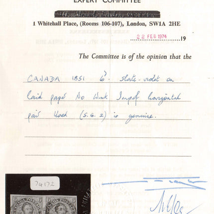 Canada #2 XF Used Gem Pair **With Three Certificates**