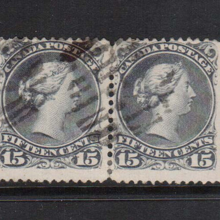 Canada #30c Used Pair  **With Certificate**