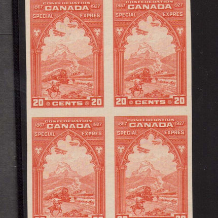 Canada #E3a XF/NH Imperforate Block