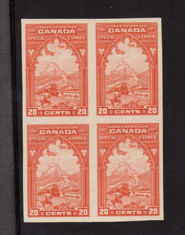 Canada #E3a XF/NH Imperforate Block