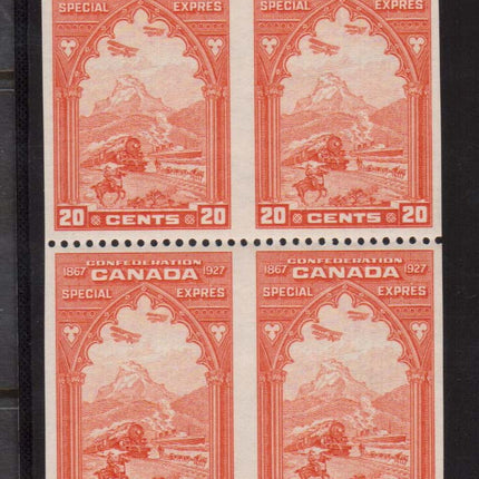 Canada #E3b XF/NH Imperforate Block Of Four
