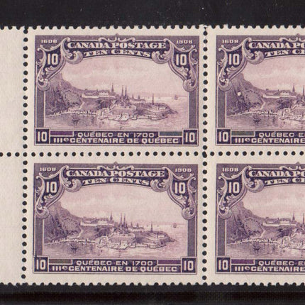 Canada #101 XF/NH Magnificent Block **With Certificate**