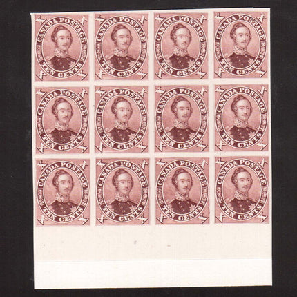 Canada #17TCi XF Proof Block Of 12 India On Card