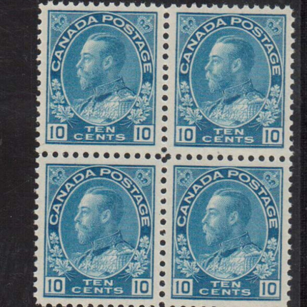 Canada #117 XF/NH Gem Block  **With Certificate**