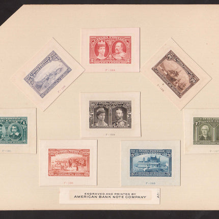 Canada #96DP - #103DP VF Full Die Proof Set Affixed To Archival Page