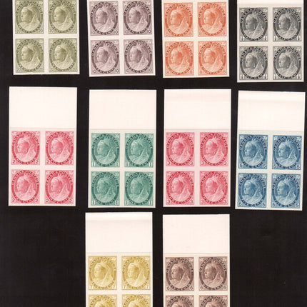 Canada #74P - #84P XF Proof Gem Block Set India Paper On Card