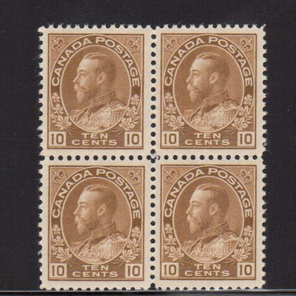 Canada #118 XF/NH Gem Block **With Certificate**