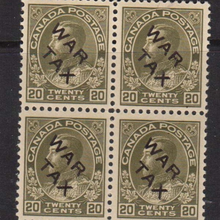 Canada #MR2c VF/NH Scarce Block  **With Certificate**