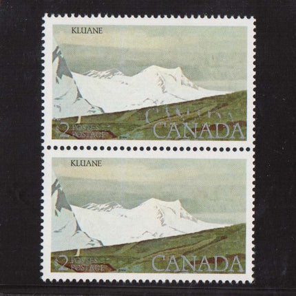 Canada #727vii XF/NH True Double Print Pair **With Cert.**