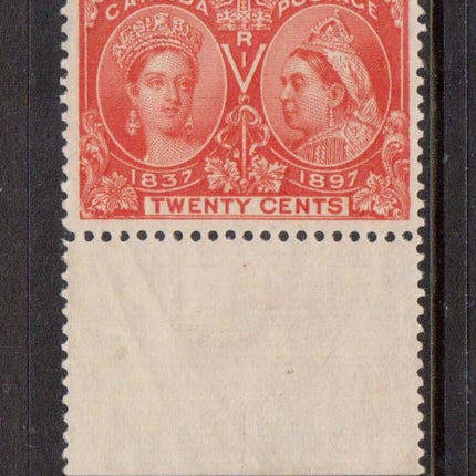 Canada #59 VF/NH Bottom Margin Example  **With Cert.**