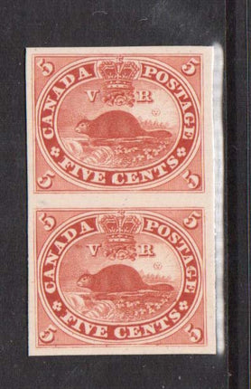 Canada #15P XF Proof Pair India On Card