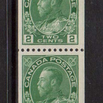 Canada #133 VF/NH Coil Pair  **With Certificate**