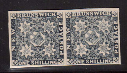 New Brunswick #3P VF Proof Pair In Black On Thin Card