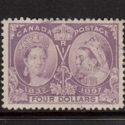 Canada #64 Used With Very Light Magenta Cancel  **With Certificate**