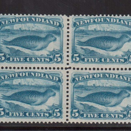 Newfoundland #53 VF Mint Block  **With Certificate**