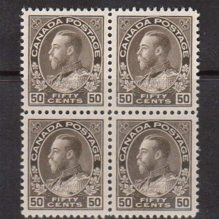 Canada #120 NH Mint Gem Block  **With Certificate**
