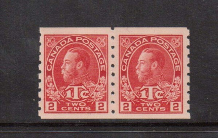 Canada #MR6 XF/NH Rare Coil Pair **With Certificate**