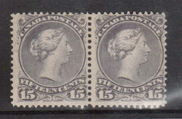 Canada #29iv NH Mint Rare Pair **With Certificate**