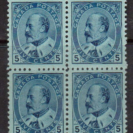 Canada #91 NH Mint Block **With Certificate**