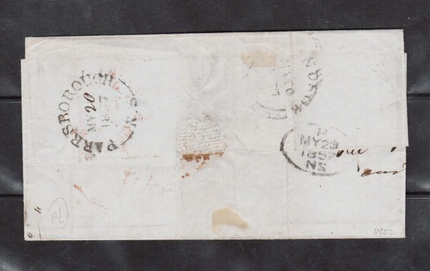 Nova Scotia #3a & #4 VF Used Bisect On Cover **With Certificate**