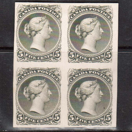 Canada #26P XF Plate Proof Block In Color Of Issue