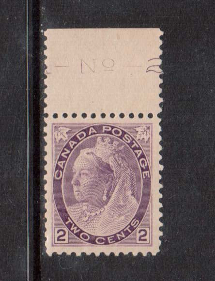 Canada #76a VF/NH Plate #2 Imprint Single **With Certificate**