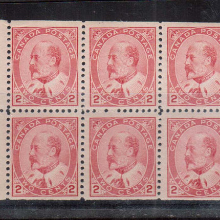 Canada #90b VF/NH Booklet Pane  **With Certificate**