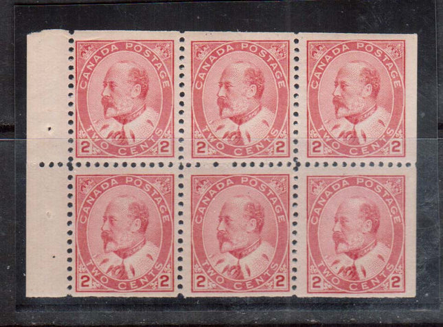 Canada #90b VF/NH Booklet Pane  **With Certificate**
