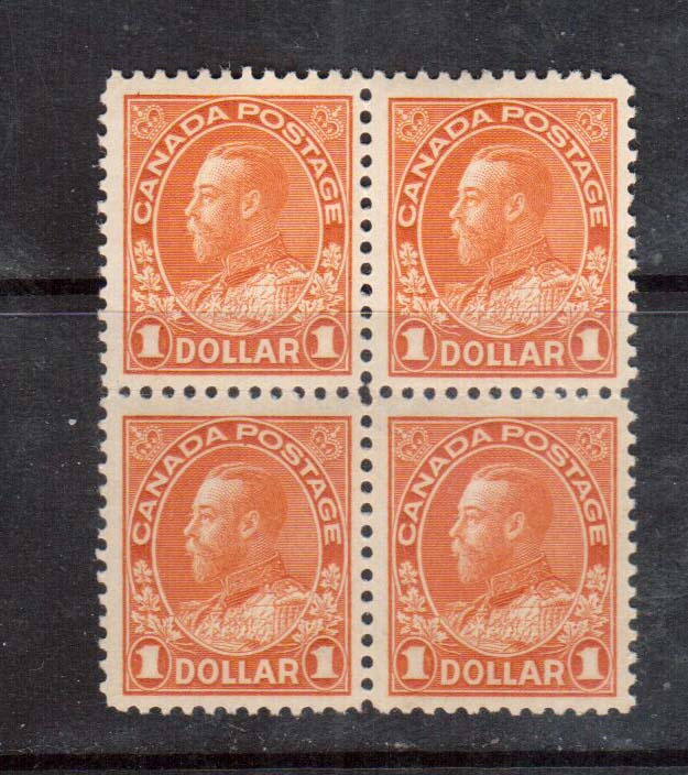 Canada #122b VF Mint Block **With Certificate**
