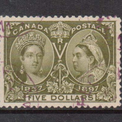 Canada #65 XF Used Gem With Light Magenta CDS Cancel *With Cert.*