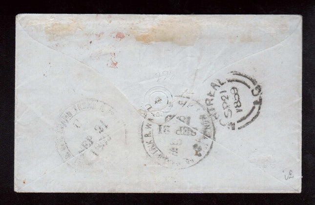 Canada #16 Used On Cover To Vermont USA **With Certificate**