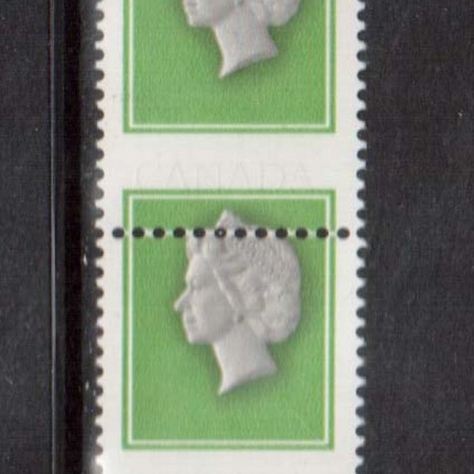 Canada #789d XF/NH Rare Error Black Inscriptions Omitted & Printing Shift Pair *W\ Cert.*
