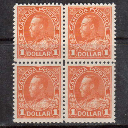 Canada #122 VF/NH Block **With Certificate**
