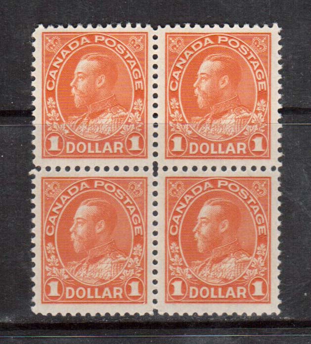 Canada #122 VF/NH Block **With Certificate**