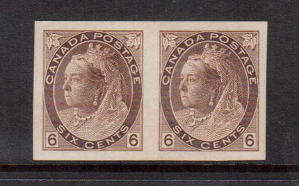 Canada #80a XF/NH Imperf Pair **With Certificate**
