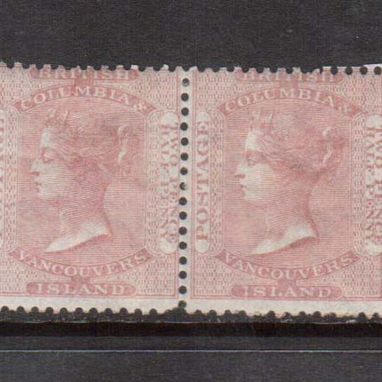 British Columbia #2 Mint Scarce Pair **With Certificate**