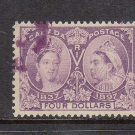 Canada #64 VF Used With Magenta Cancel **With Certificate**