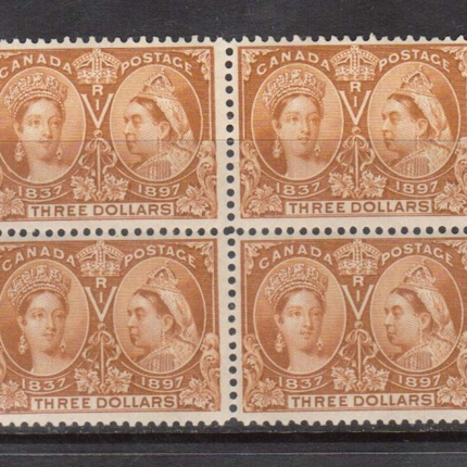 Canada #63 VF Mint Block **With Two Certificates**
