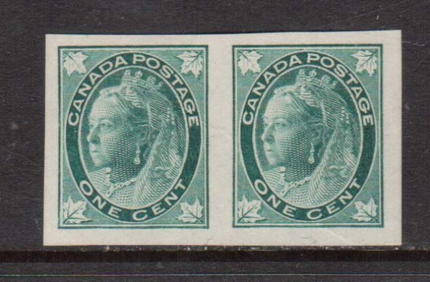 Canada #67a XF Mint Imperforate Pair **With Certificate**